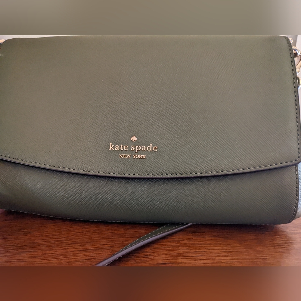 Kate Spade medium olive green shoulder bag